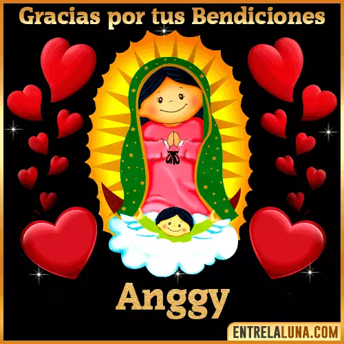 Imagen de la Virgen de Guadalupe con nombre Anggy