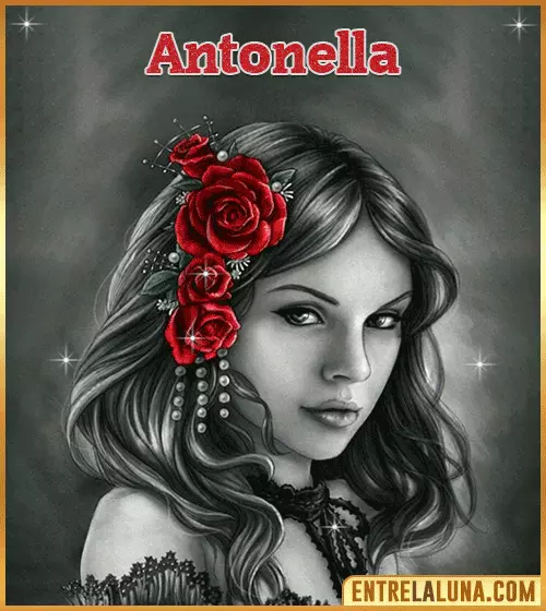Imagen gif con nombre de mujer Antonella