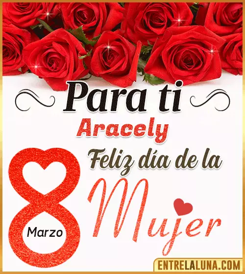 Tarjetas del día de la Mujer Aracely