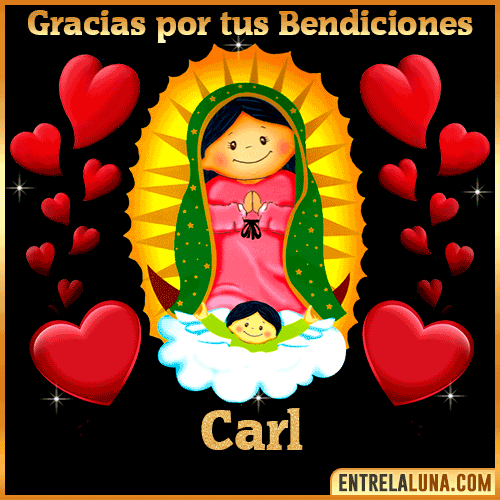Imagen de la Virgen de Guadalupe con nombre Carl