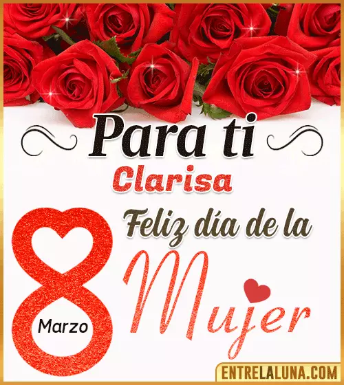 Tarjetas del día de la Mujer Clarisa