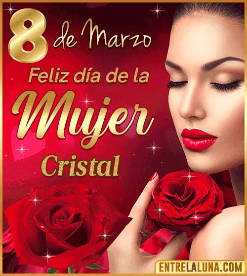 Gif Feliz día de la Mujer Cristal