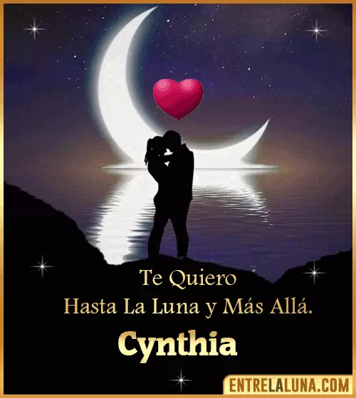 Te quiero hasta la luna y más allá Cynthia