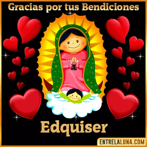Imagen de la Virgen de Guadalupe con nombre Edquiser