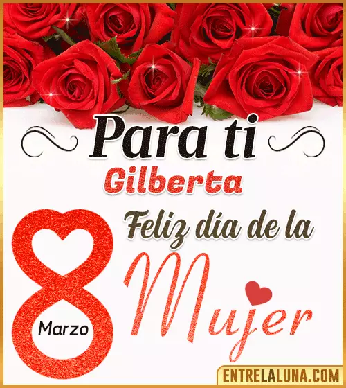 Tarjetas del día de la Mujer Gilberta
