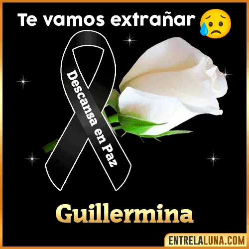 Imagen de luto con Nombre Guillermina