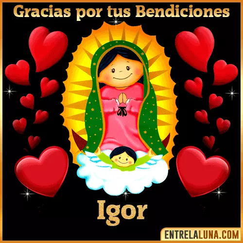 Imagen de la Virgen de Guadalupe con nombre Igor