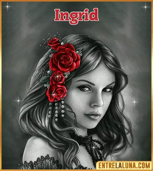Imagen gif con nombre de mujer Ingrid