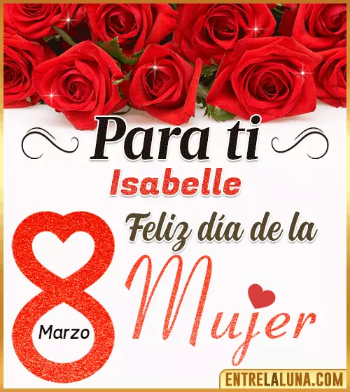Tarjetas del día de la Mujer Isabelle