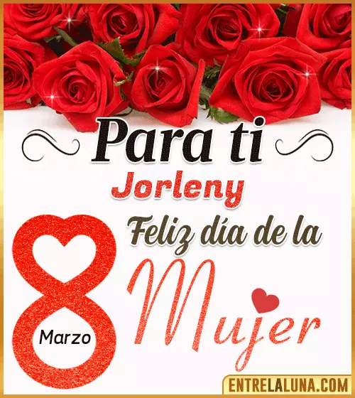 Tarjetas del día de la Mujer Jorleny