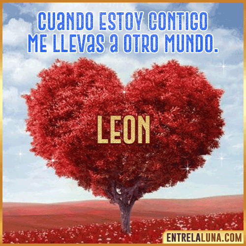 Frases de Amor cuando estoy contigo Leon