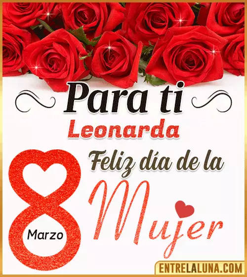Tarjetas del día de la Mujer Leonarda