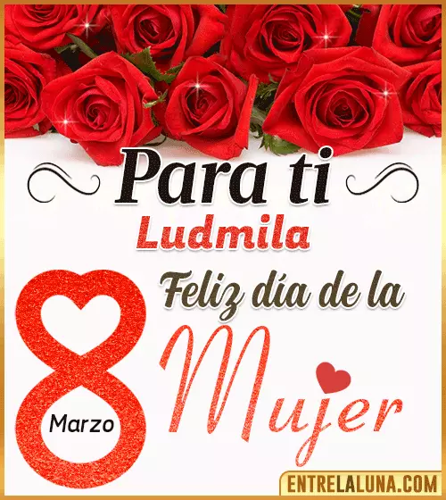 Tarjetas del día de la Mujer Ludmila