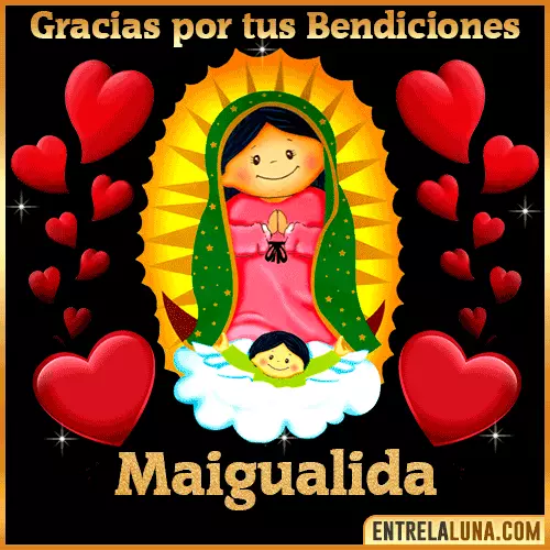 Imagen de la Virgen de Guadalupe con nombre Maigualida