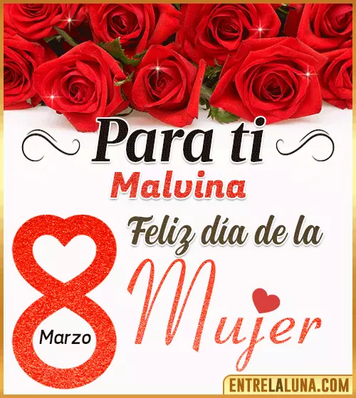 Tarjetas del día de la Mujer Malvina