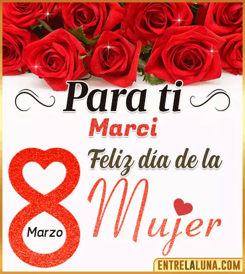 Tarjetas del día de la Mujer Marci