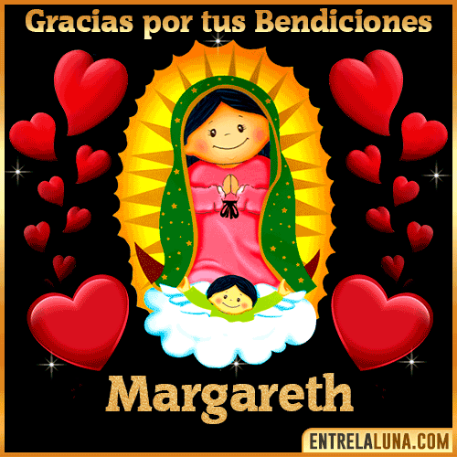 Imagen de la Virgen de Guadalupe con nombre Margareth