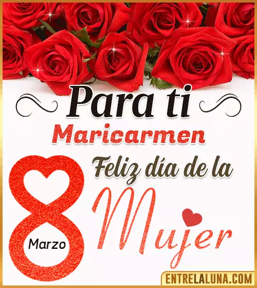 Tarjetas del día de la Mujer Maricarmen