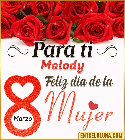 Tarjetas del día de la Mujer Melody