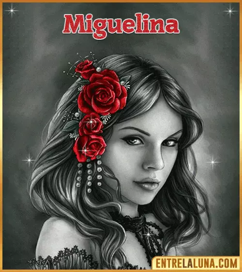 Imagen gif con nombre de mujer Miguelina