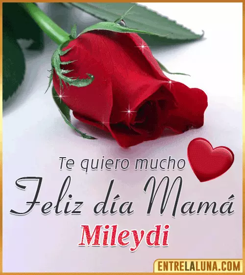 Feliz día Mamá te quiero mucho Mileydi