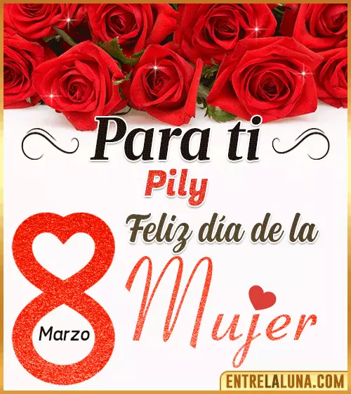 Tarjetas del día de la Mujer Pily