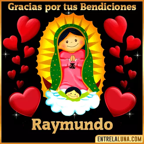 Imagen de la Virgen de Guadalupe con nombre Raymundo