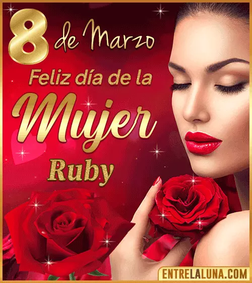 Gif Feliz día de la Mujer Ruby