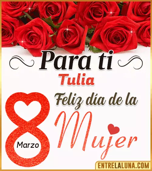 Tarjetas del día de la Mujer Tulia