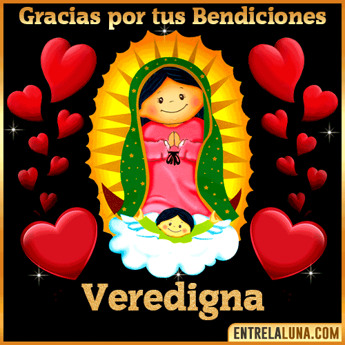 Imagen de la Virgen de Guadalupe con nombre Veredigna